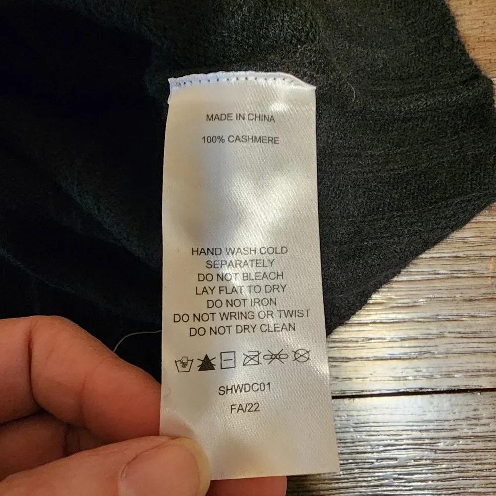 Quince Mongolian Cashmere Midi Skirt NWOT Black Small - Picture 6 of 6